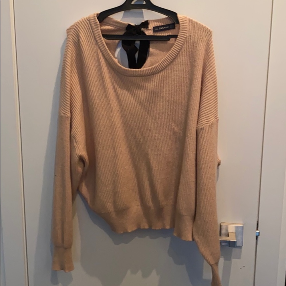 Pink Zara knit sweater